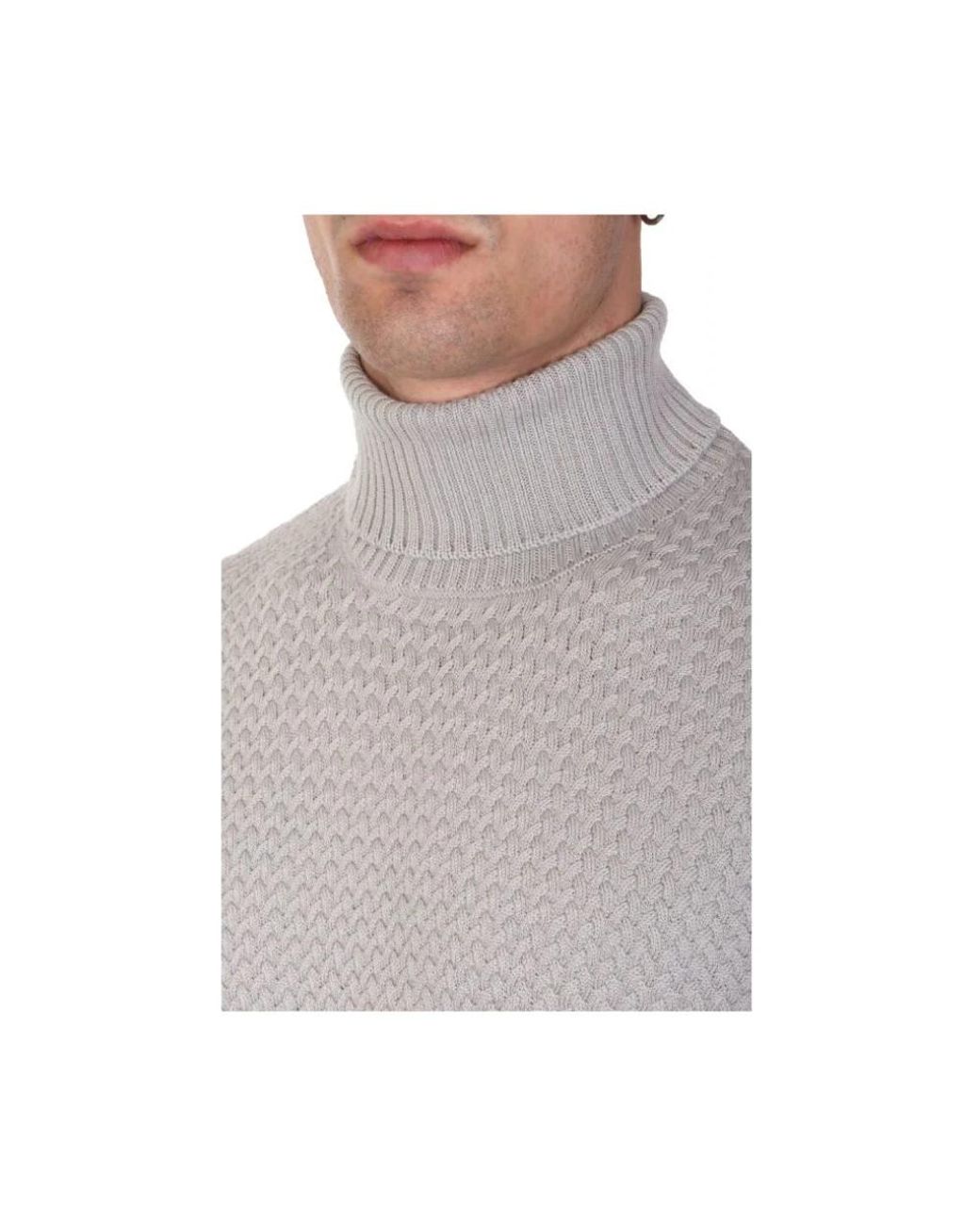 Gran Sasso Gray Turtlenecks for men