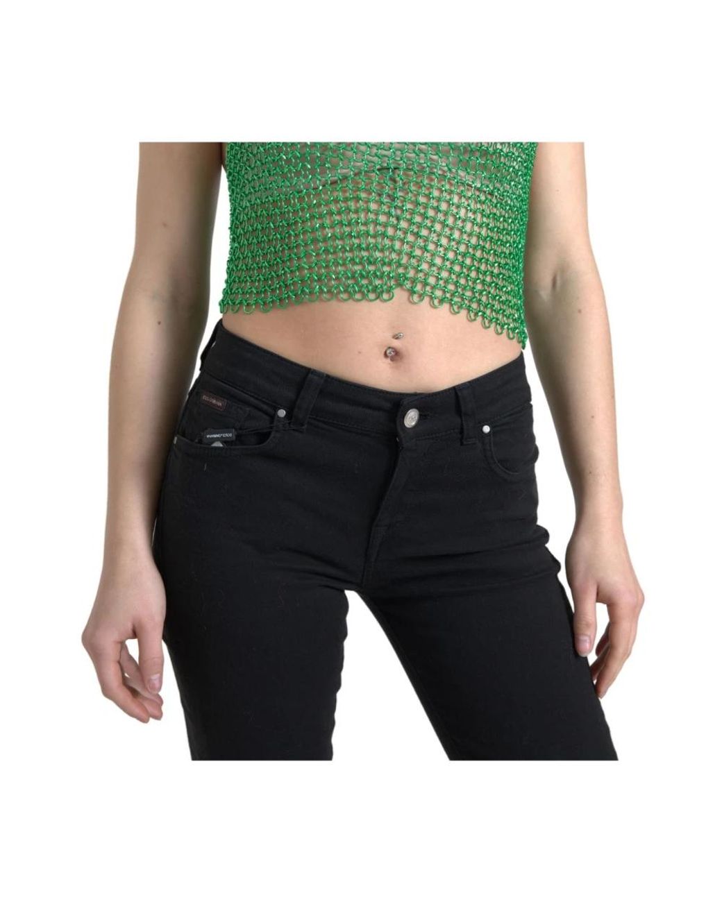 Dolce & Gabbana Green Sleeveless Tops