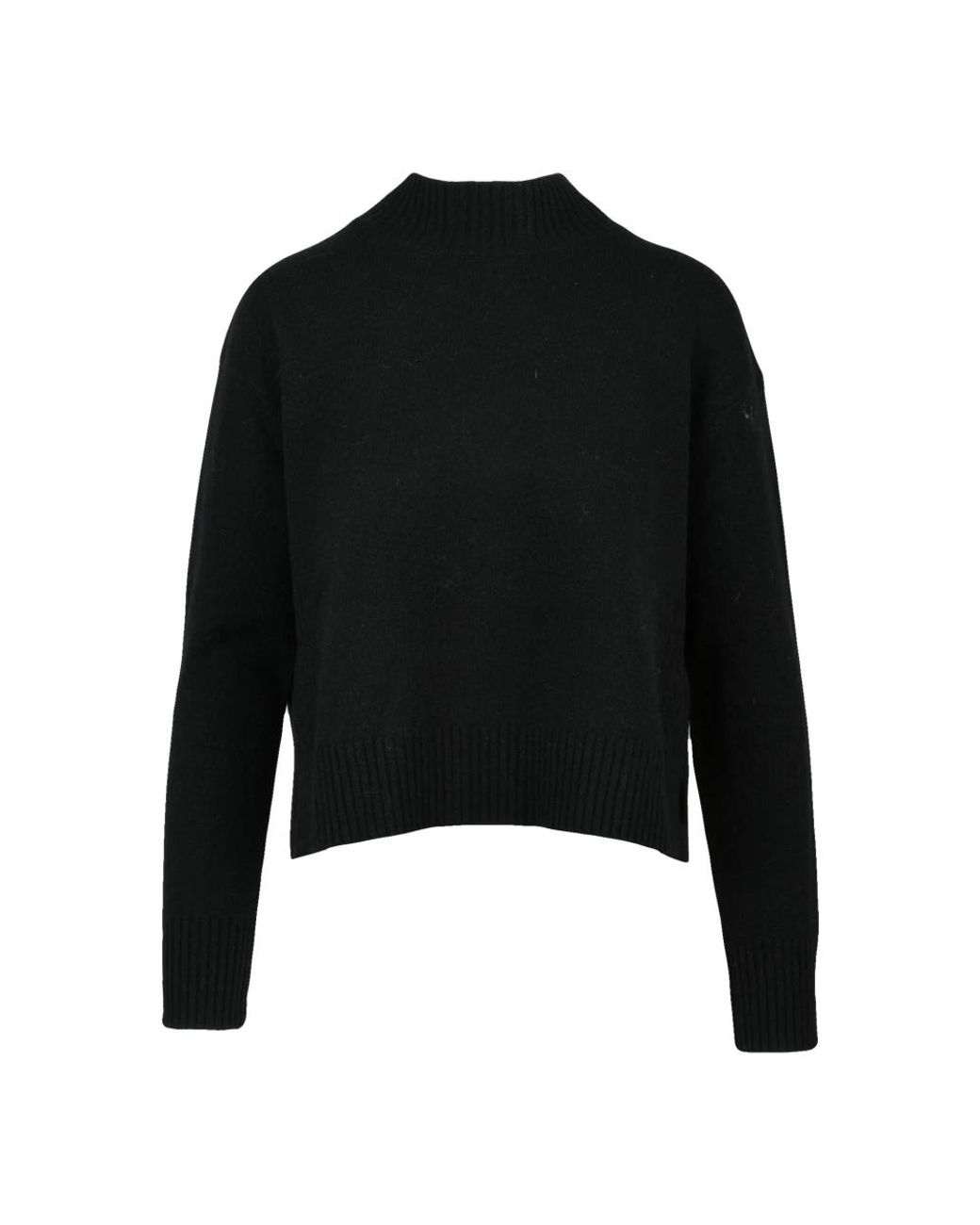 Turtlenecks Kaos de color Black