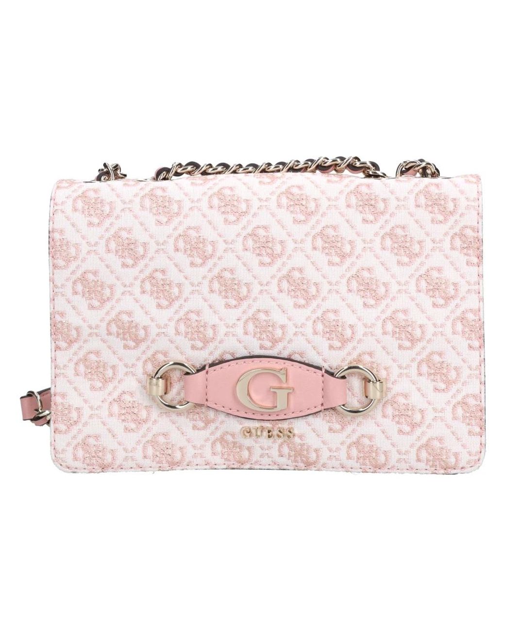 Guess Pink Izzy Convertible Crossbody Flap