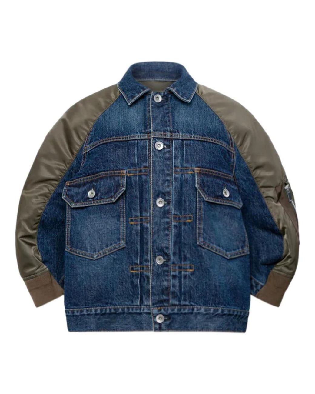 Sacai Blue Denim Jackets