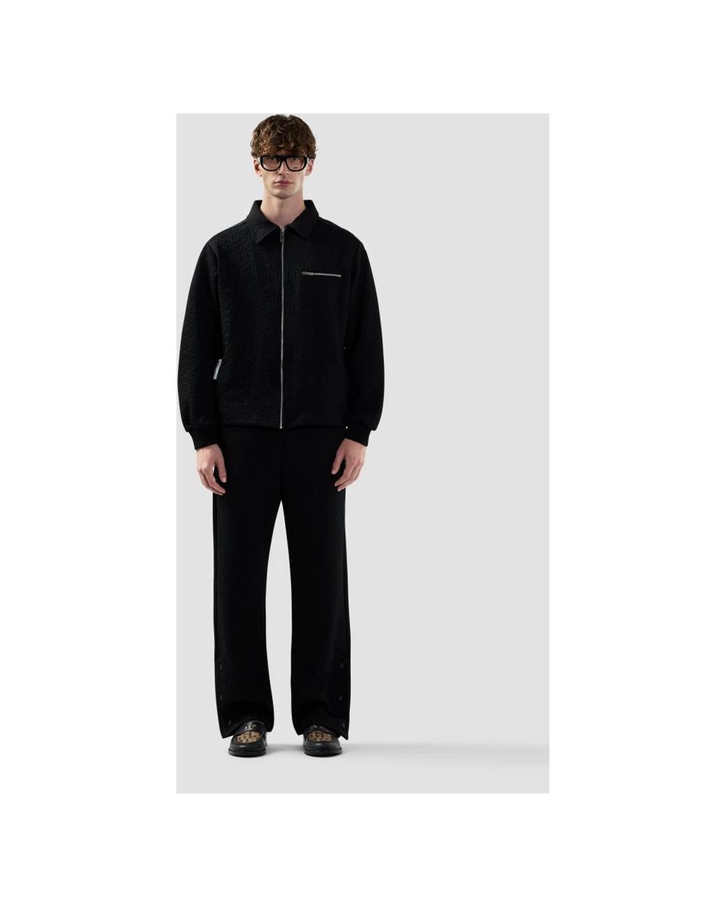 Light Jackets di Gcds in Black da Uomo