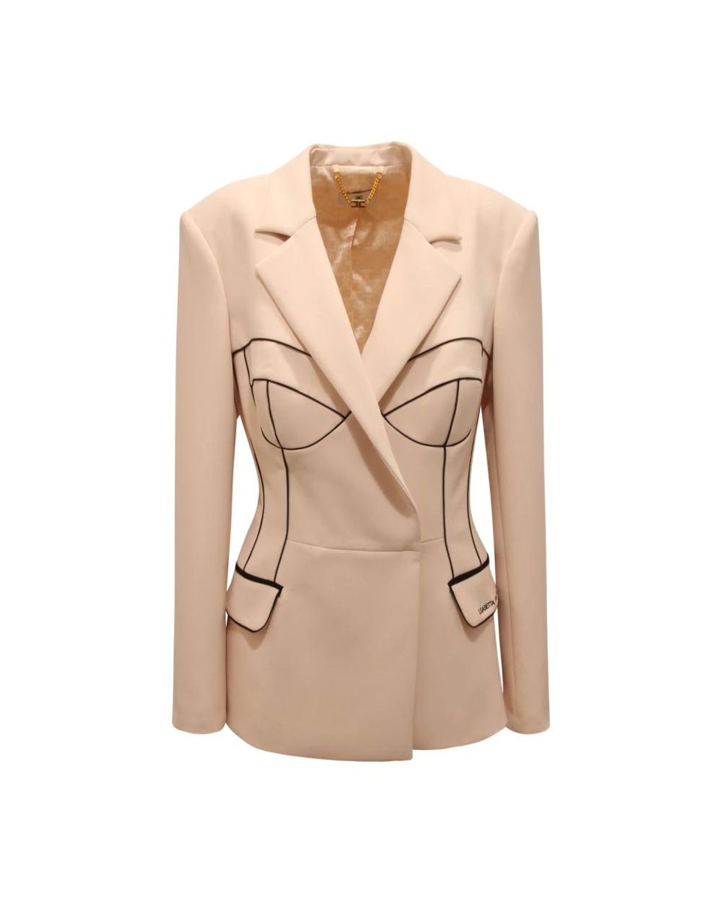 Elisabetta Franchi Natural Blazers