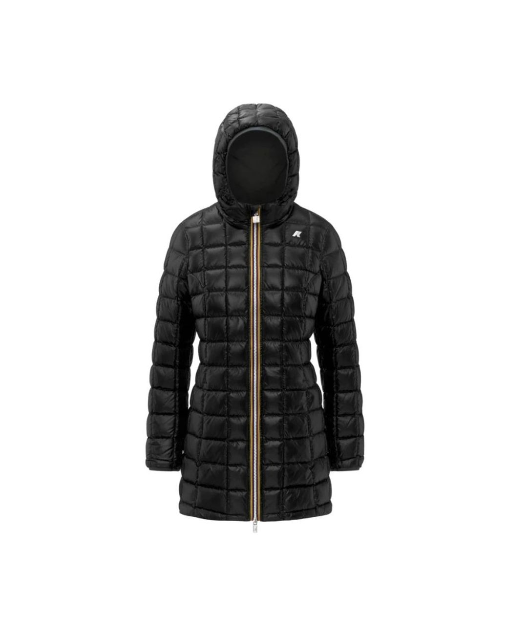 K-Way Jassen ,Zwart ,Leer Denise St Thermo Double in het Black