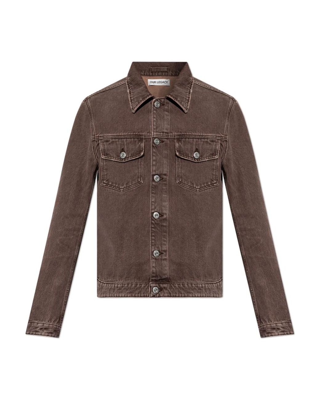 Our Legacy Brown Denim Jackets for men