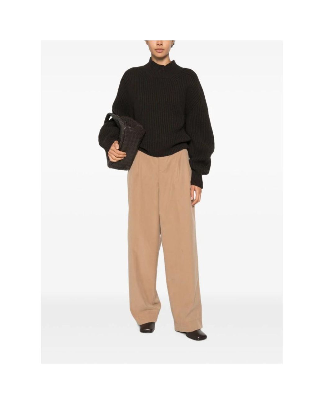 White Sand Natural Wide Trousers