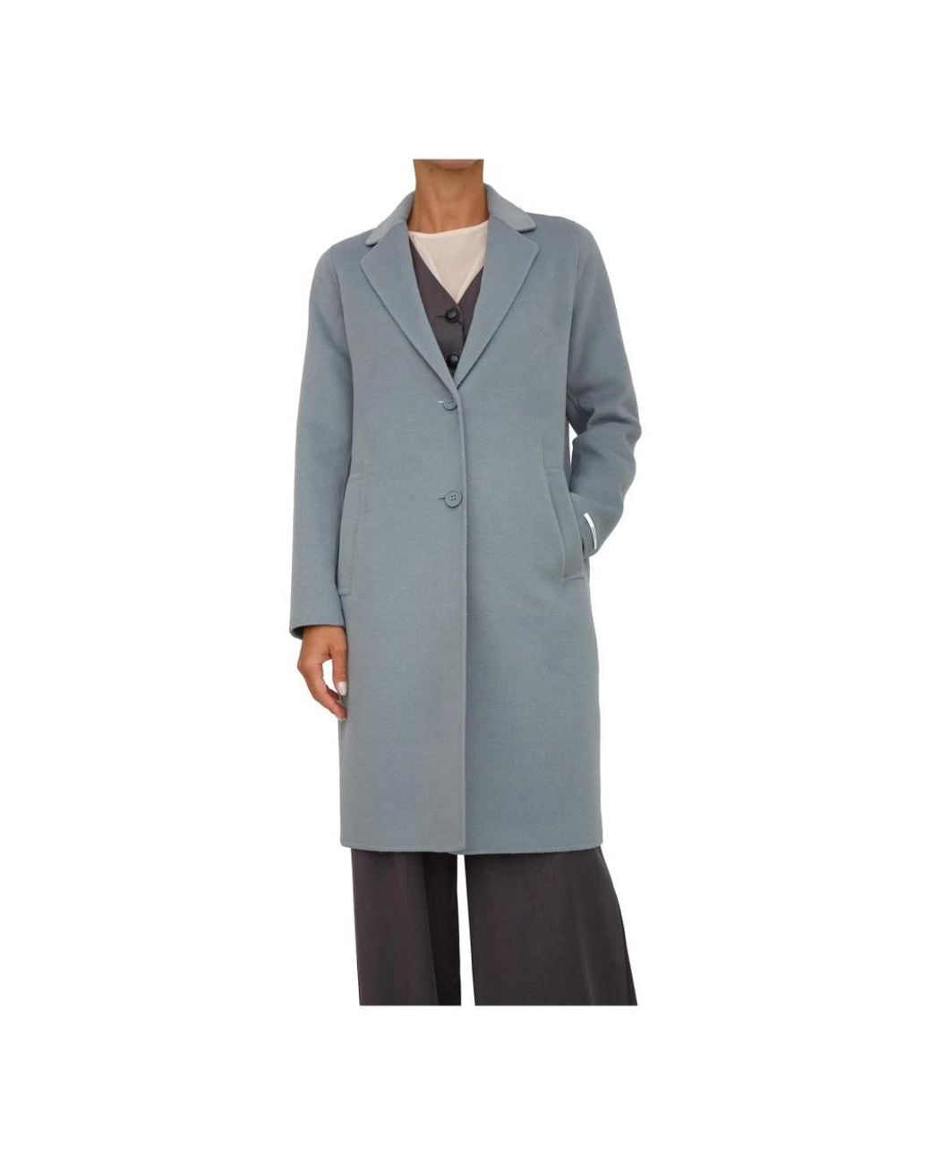 Marella Gray Single-Breasted Coats