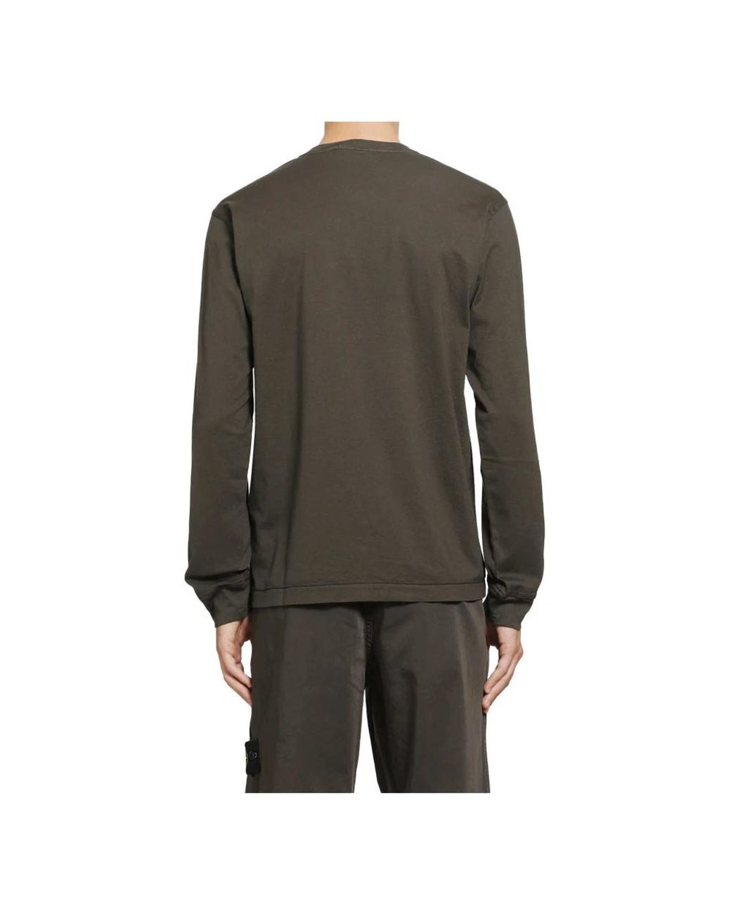 Stone Island Gray Long Sleeve T-Shirts for men