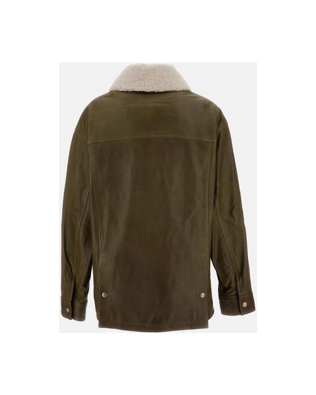 Leather Jackets Halfboy de color Green