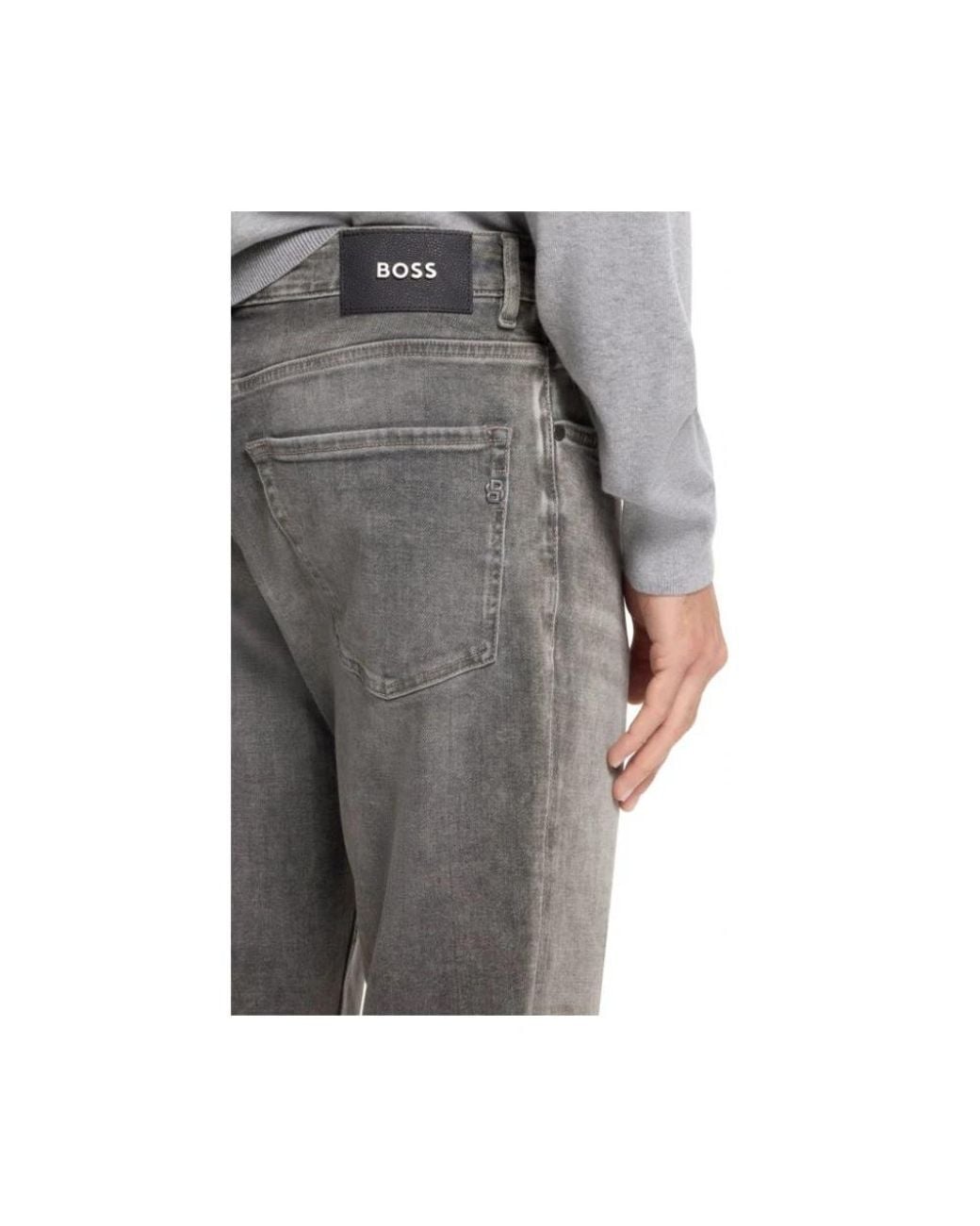 Boss Gray Slim Fit Jeans for men