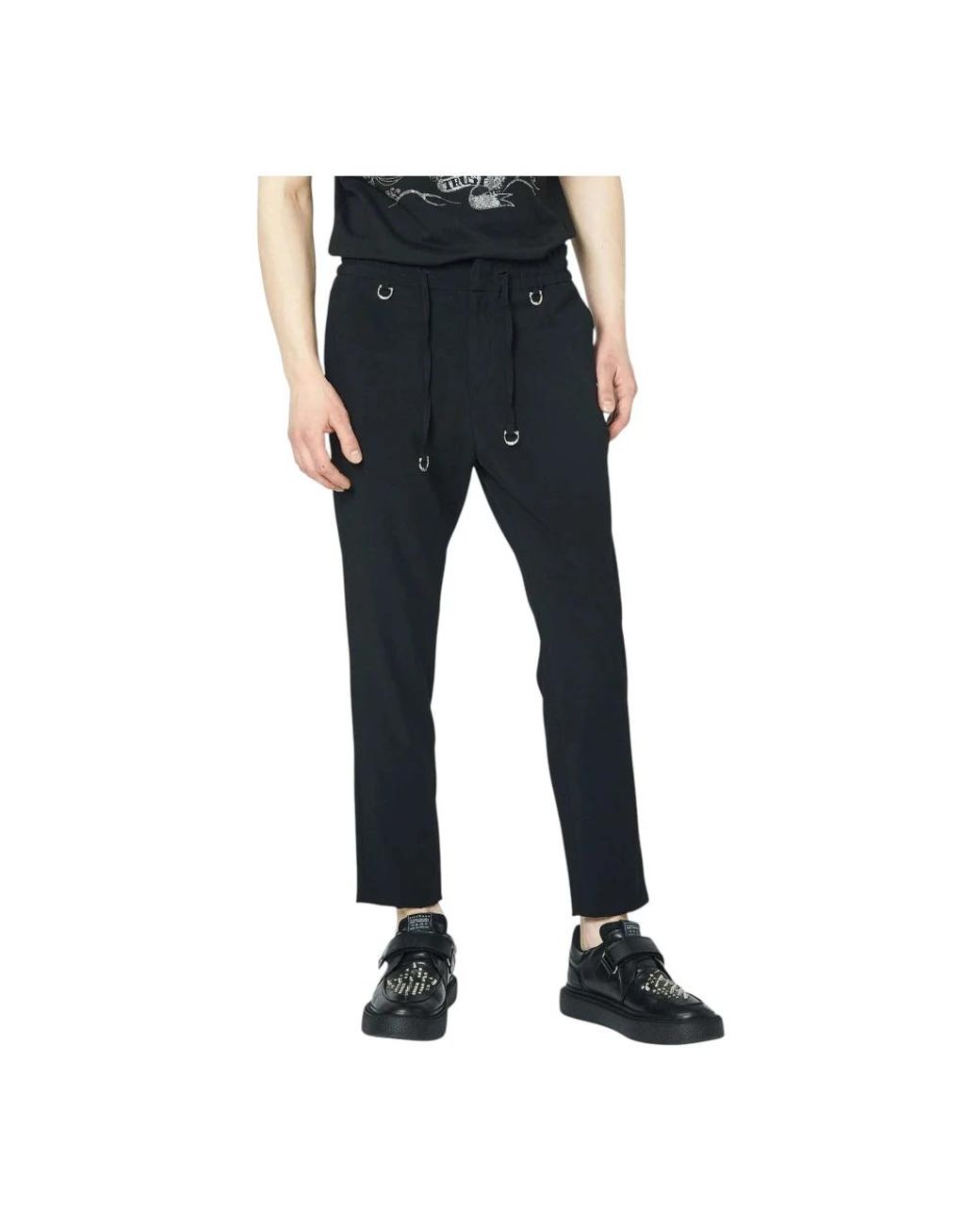 John Richmond Blue Slim-Fit Trousers for men
