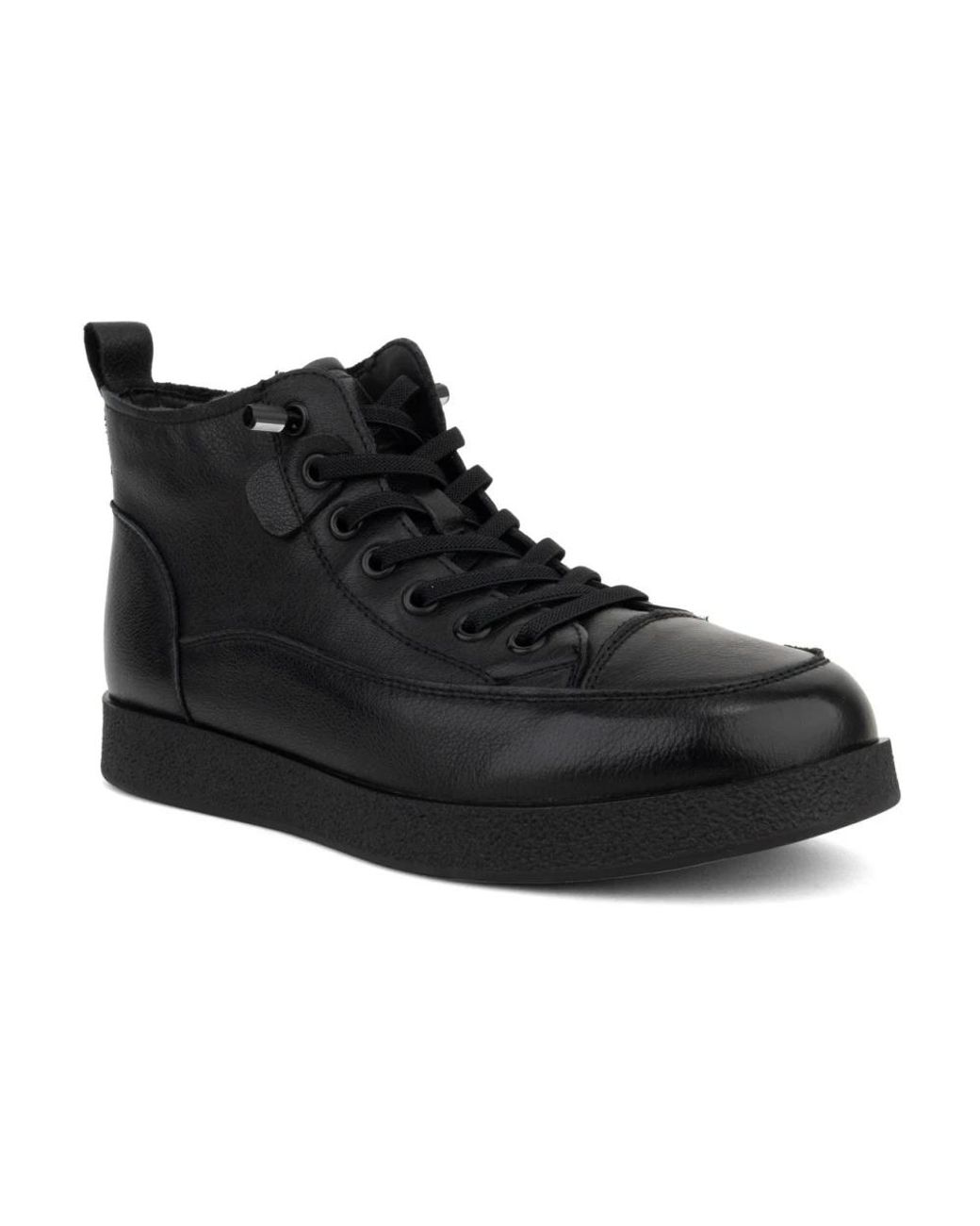 Linda Baumann Black Lace-Up Boots