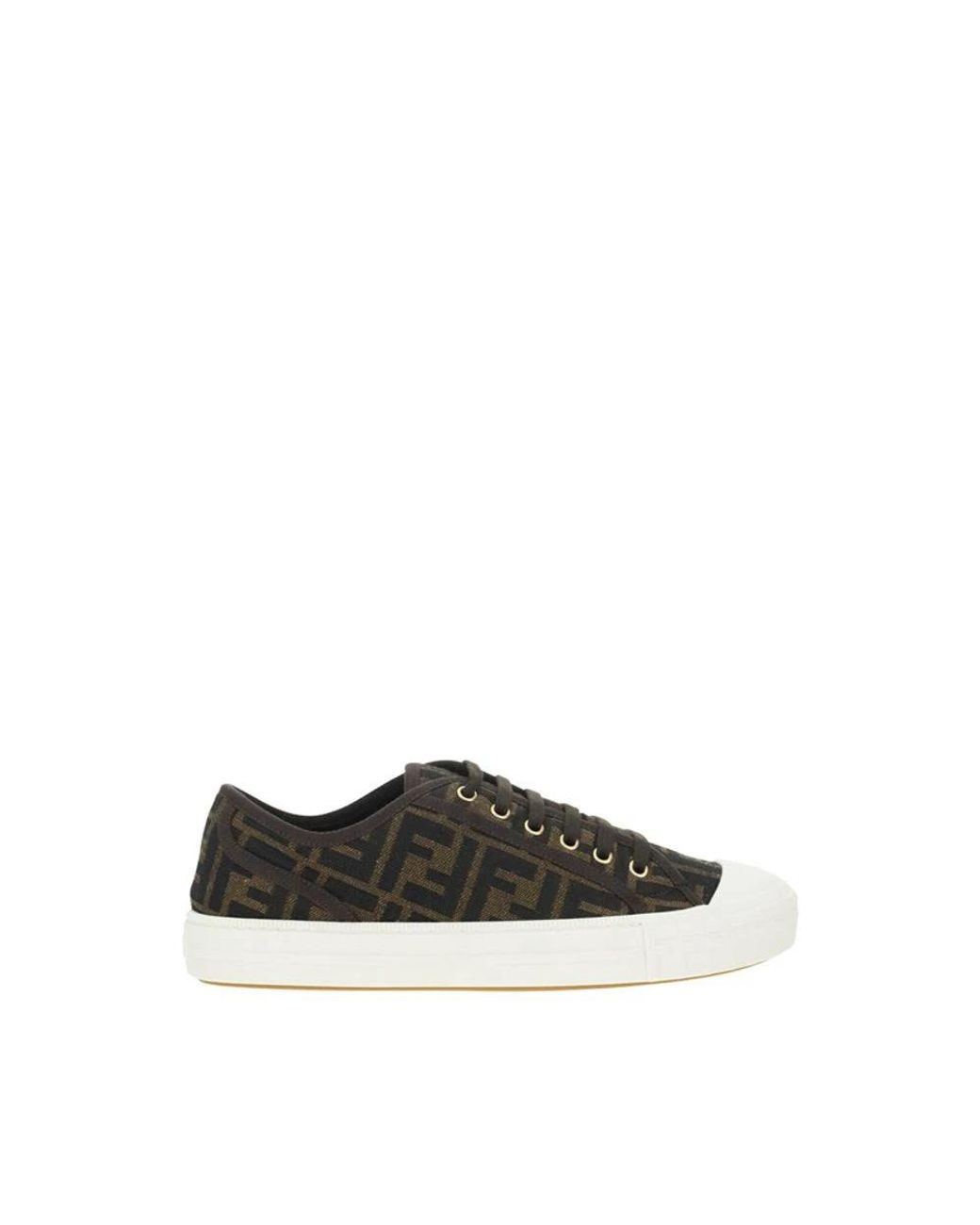Fendi Black Monochrome Sneakers for men