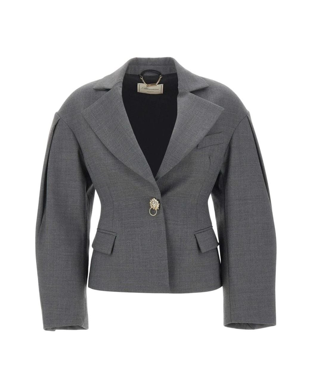 Blumarine Gray Blazers