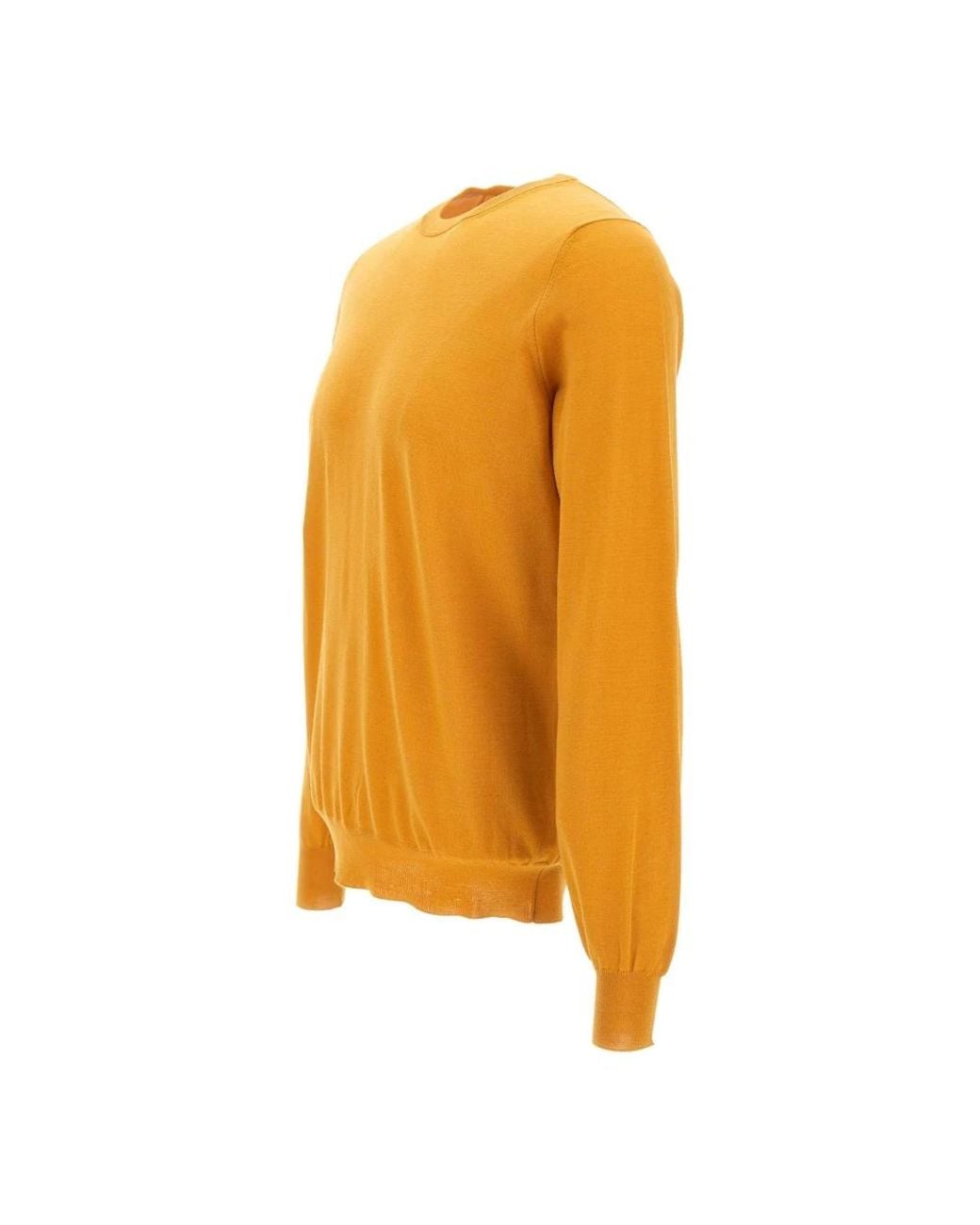 FILIPPO DE LAURENTIIS Yellow Round-Neck Knitwear for men