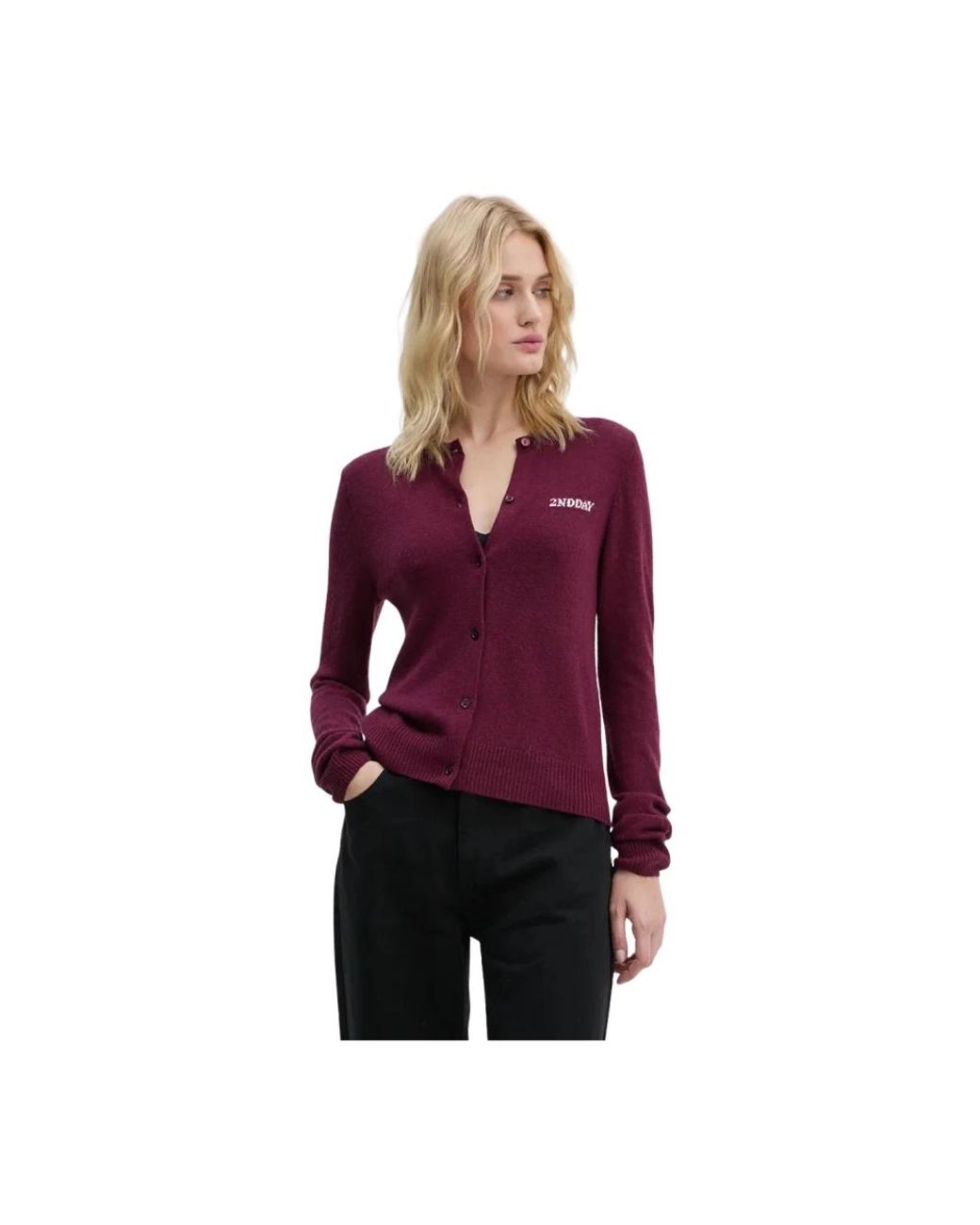 Cardigans 2nd Day en coloris Red