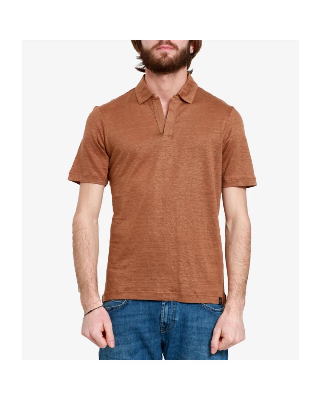 Polo Shirts di Gran Sasso in Brown da Uomo