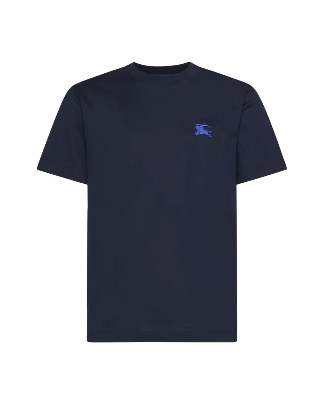 Burberry Tops ,Blauw ,Katoen Micro Knight Logo T-Shirt in het Blue voor heren