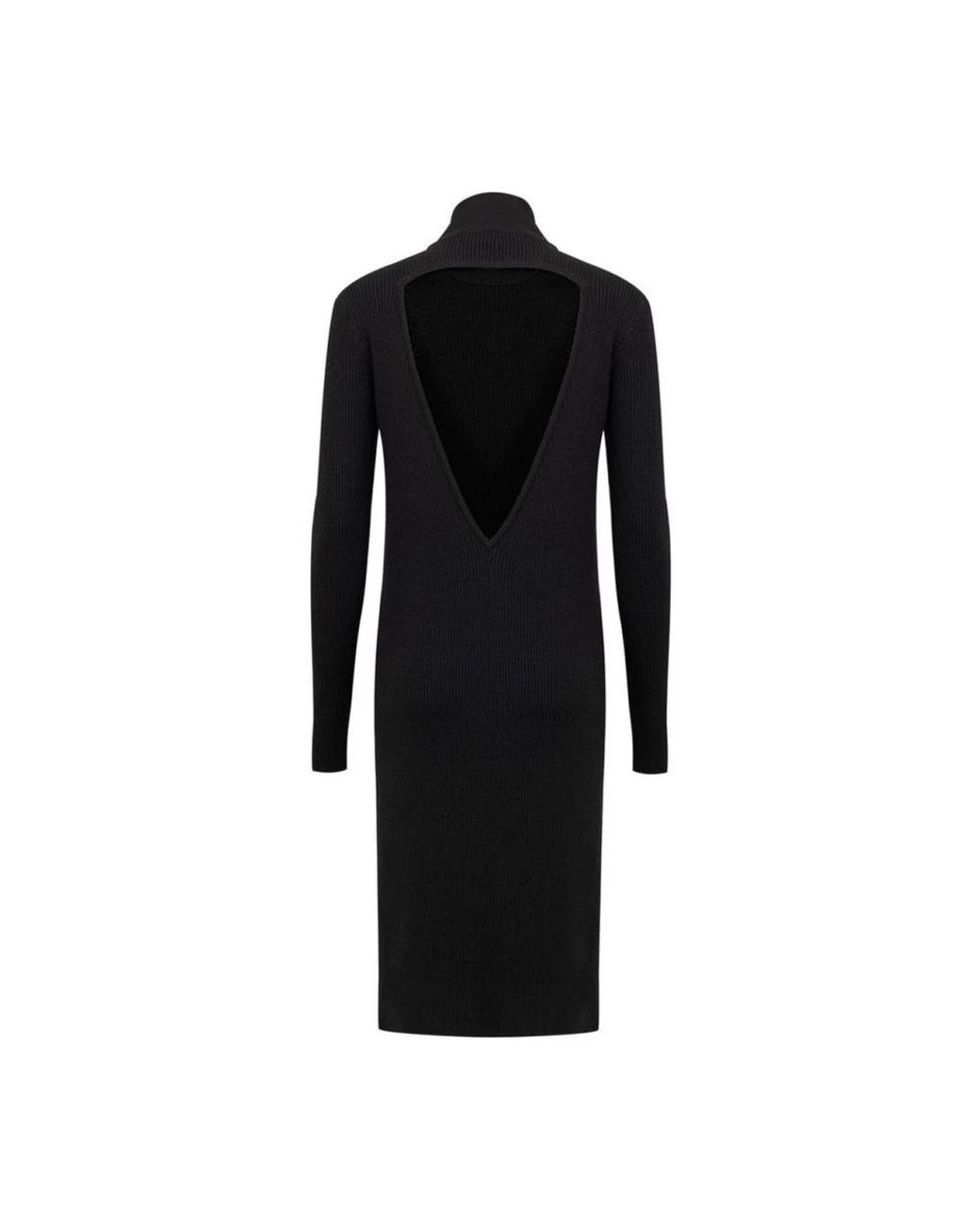 Bottega Veneta Black Knitted Dresses