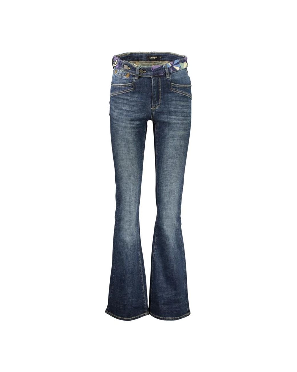 Desigual Blue Straight Fit Jeans