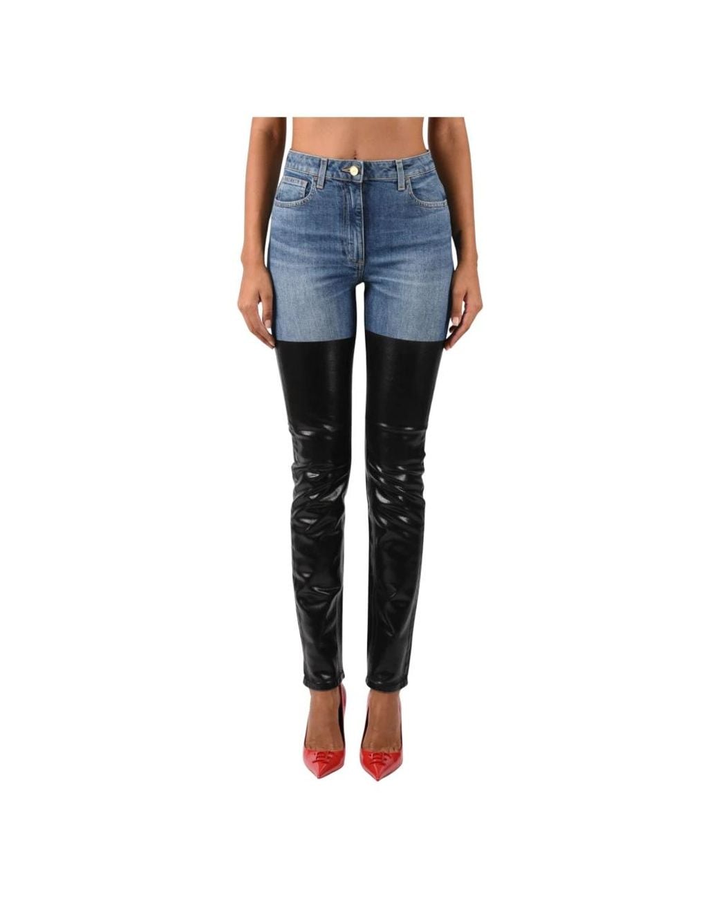 Elisabetta Franchi Blue Skinny Fit Jeans