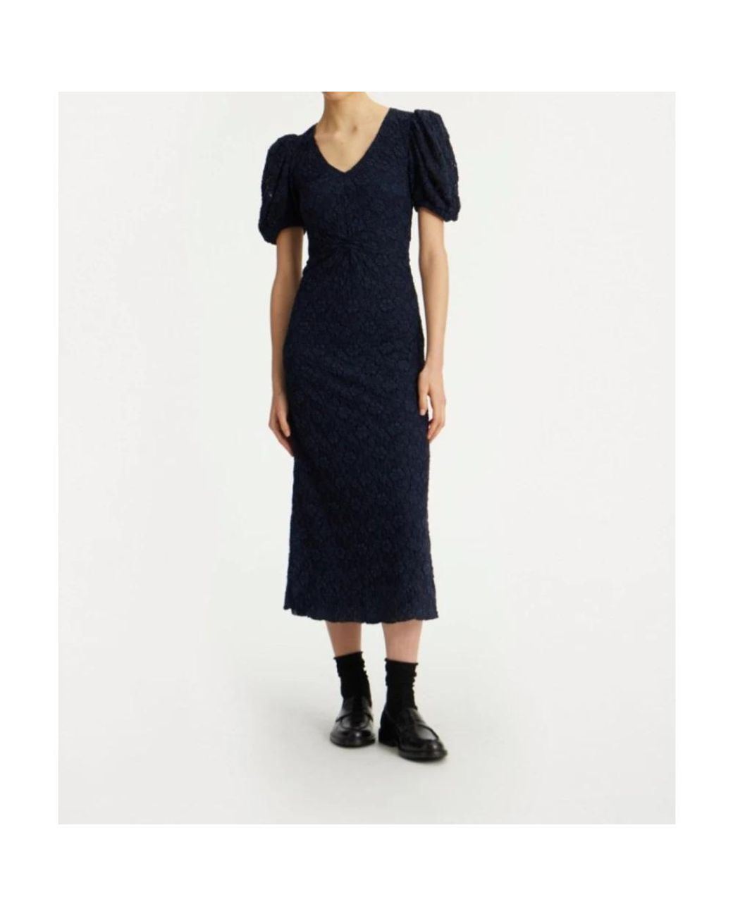 ROTATE BIRGER CHRISTENSEN Blue Midi Dresses