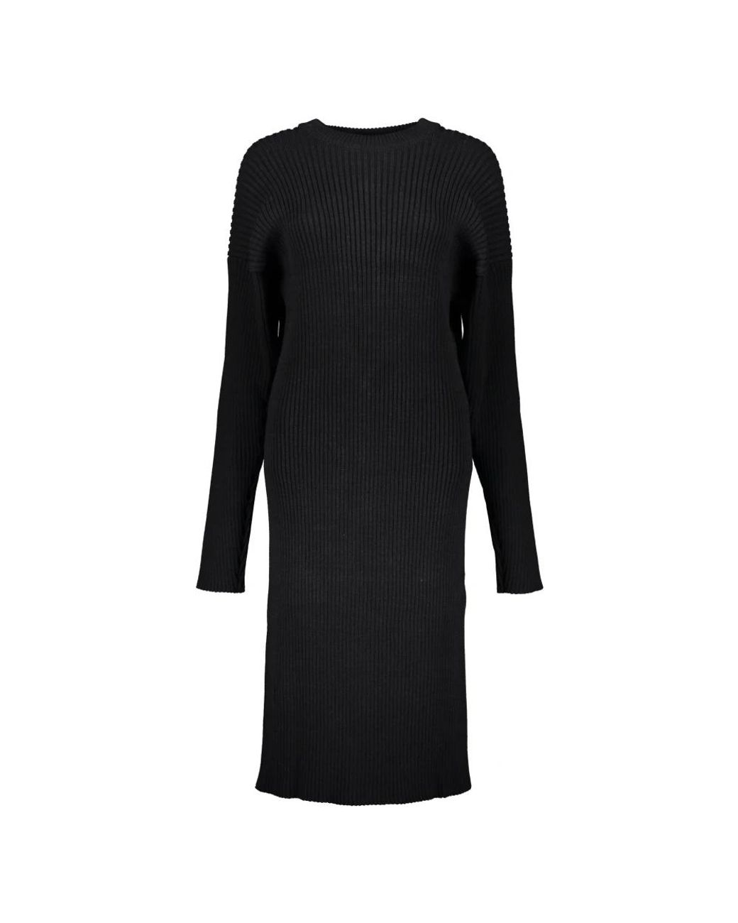 Bottega Veneta Black Knitted Dresses