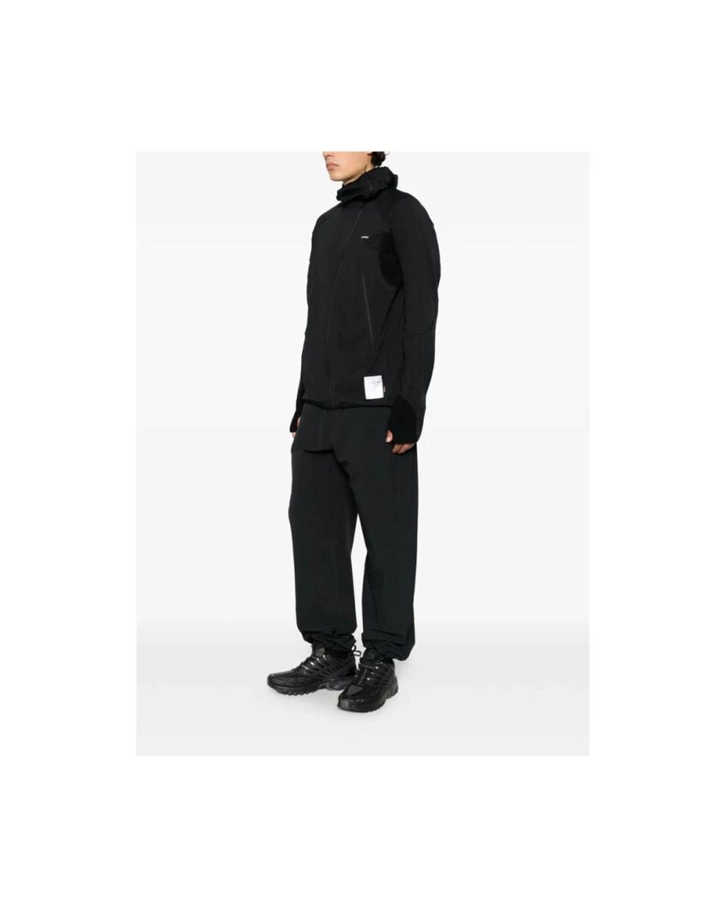 Zip-Throughs Satisfy de hombre de color Black