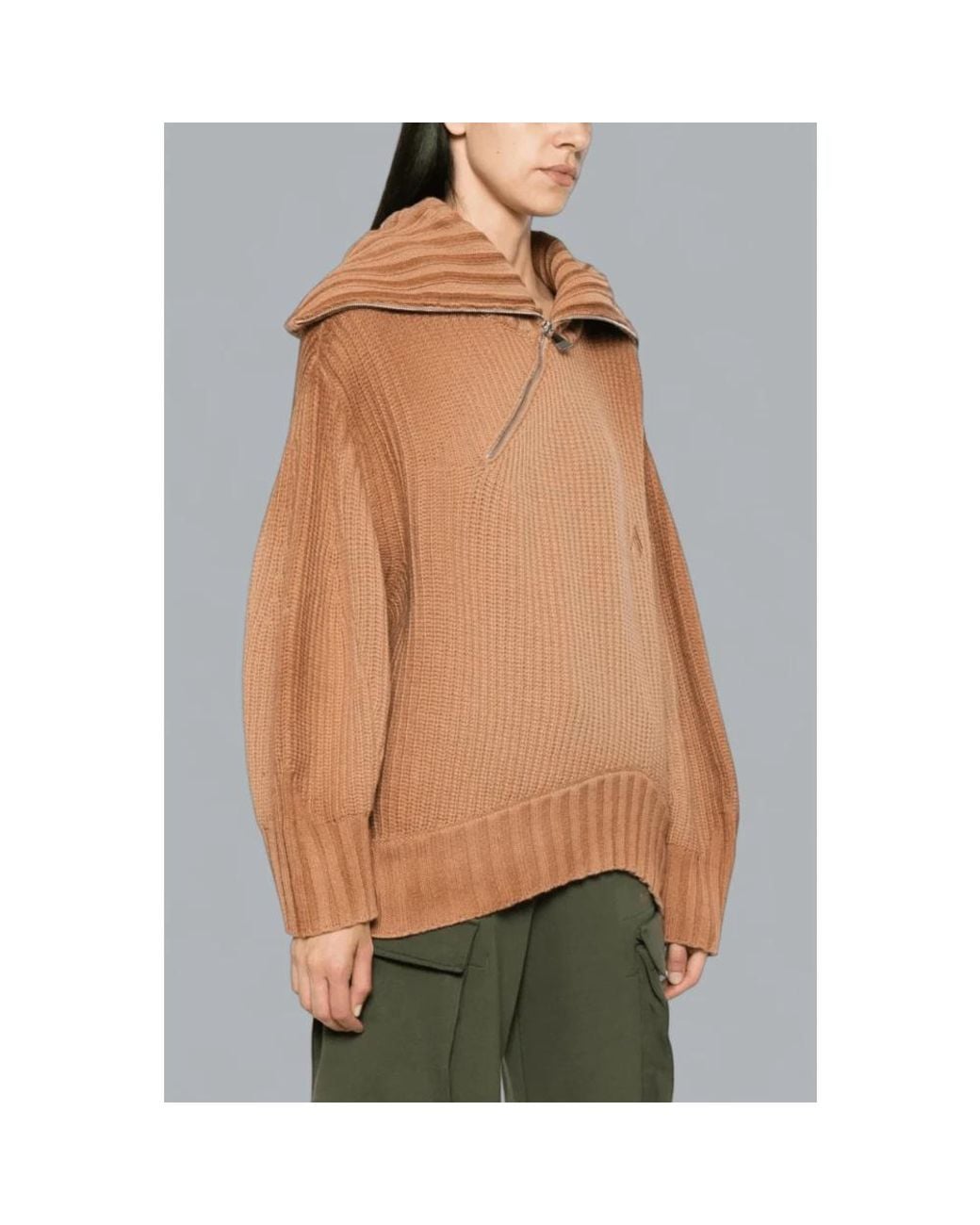 The Attico Brown Round-Neck Knitwear