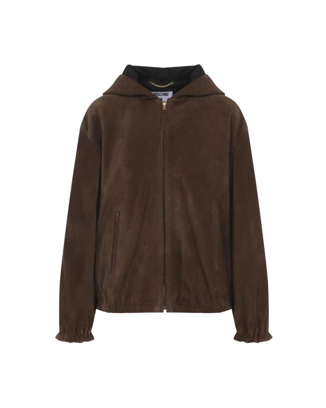 Moschino Brown Leather Jackets