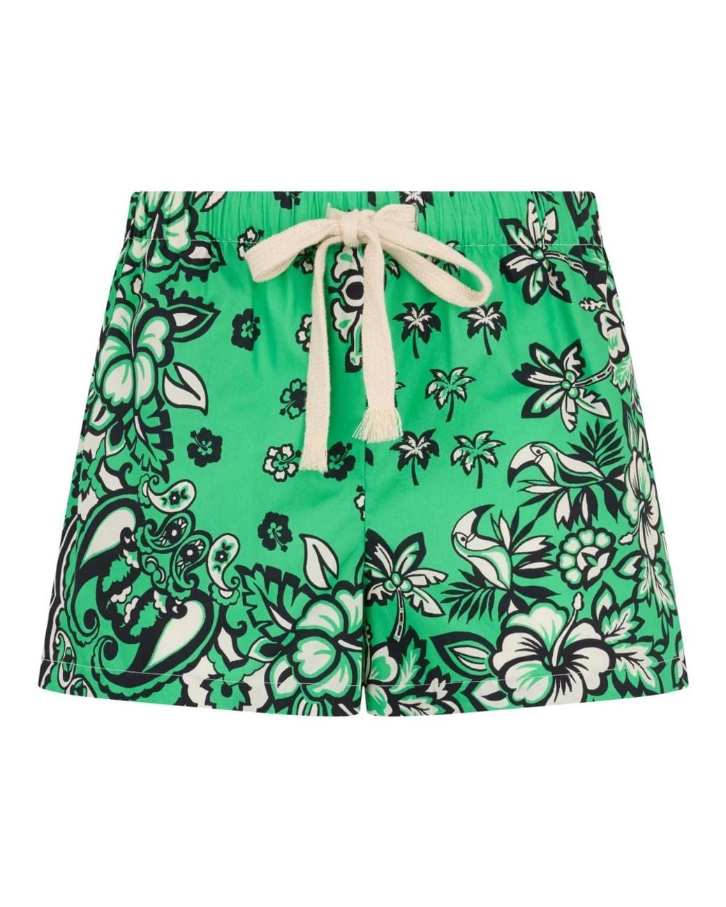 RED Valentino Green Short Shorts