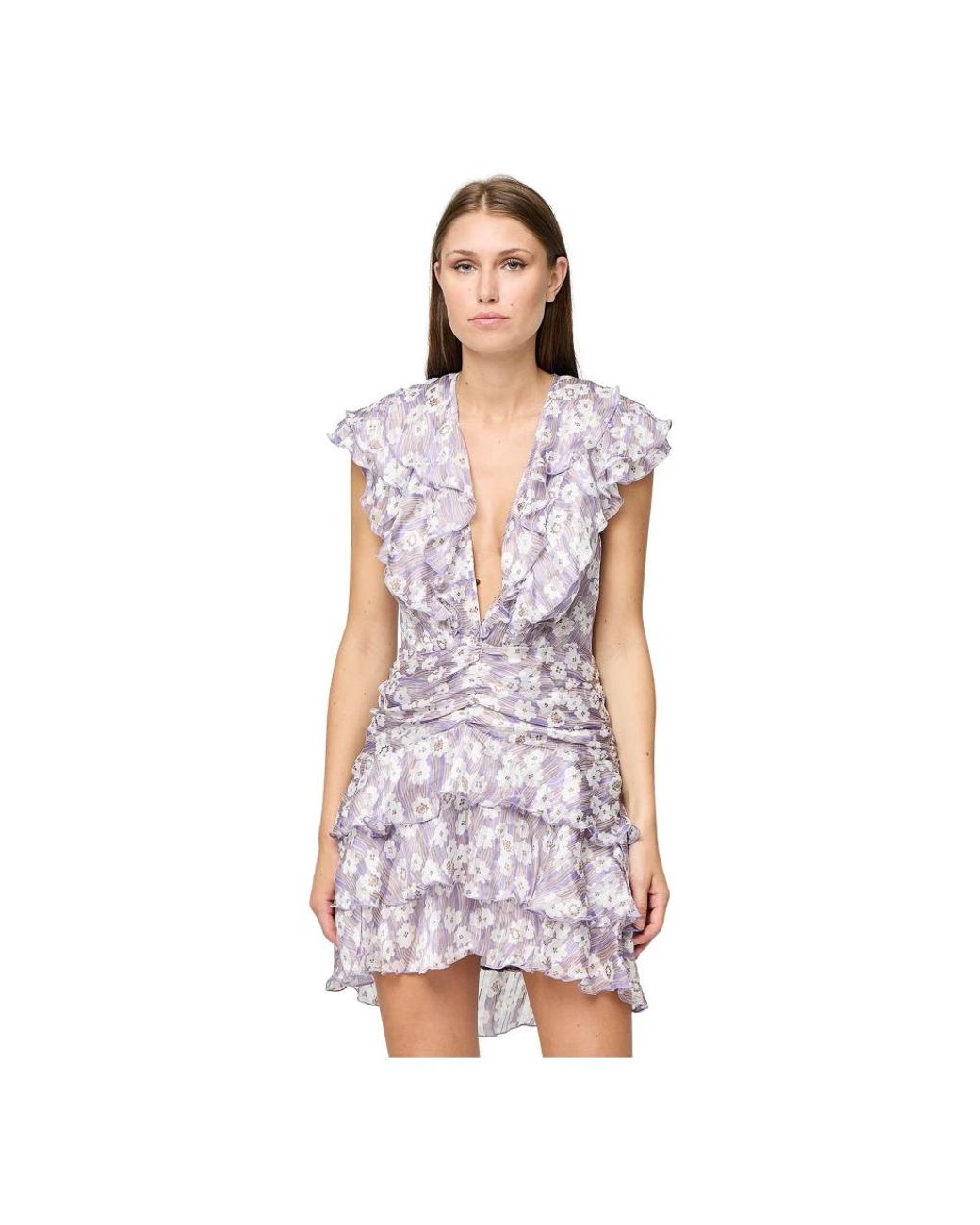 Sabina Musayev Purple Short Dresses