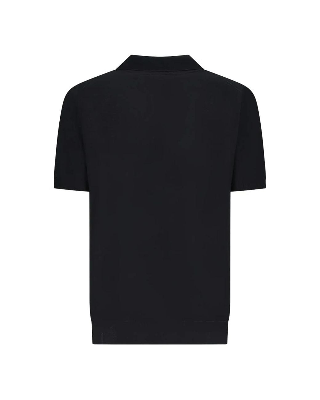 Lardini Black Polo Shirts for men
