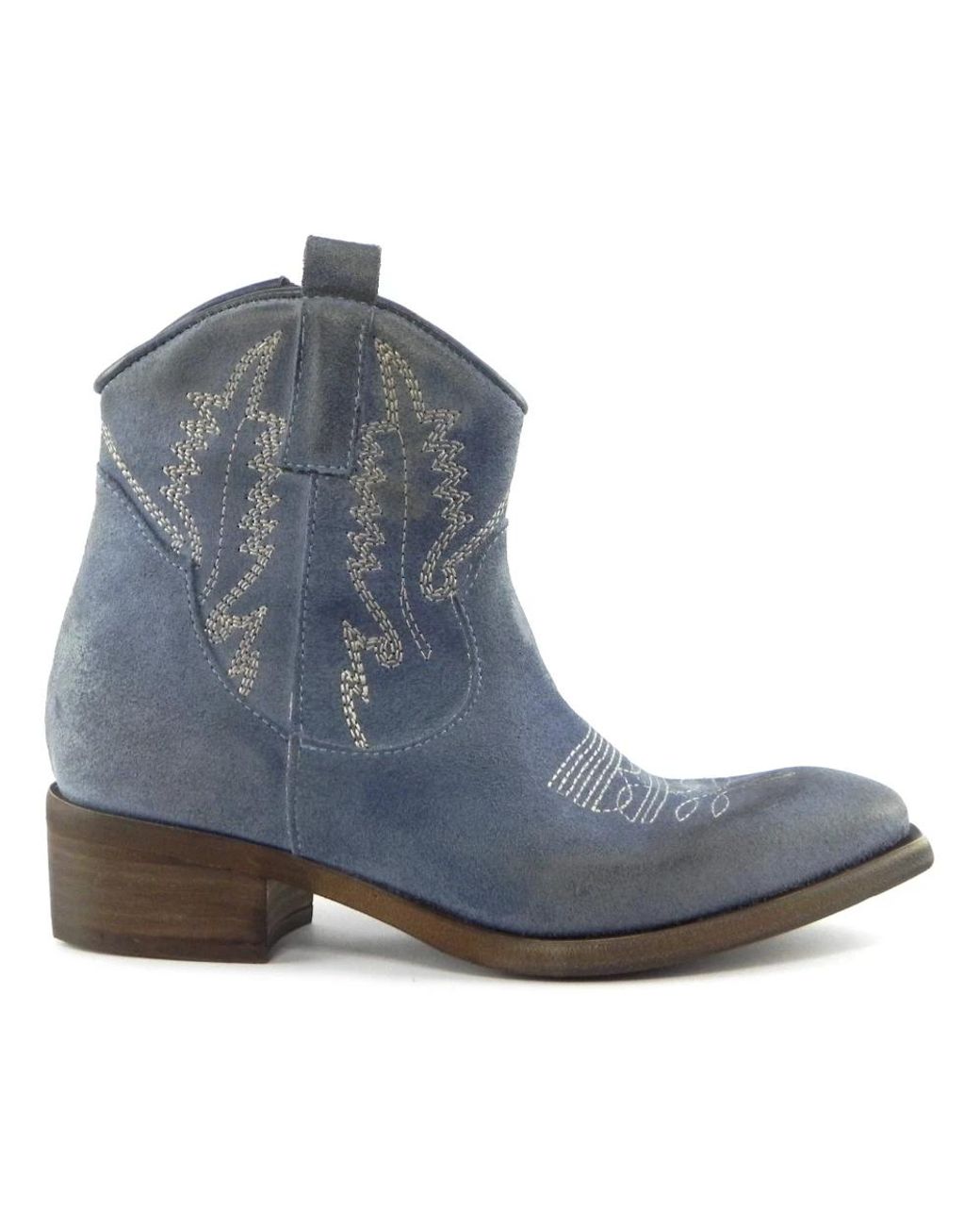 Zoe Blue High Boots