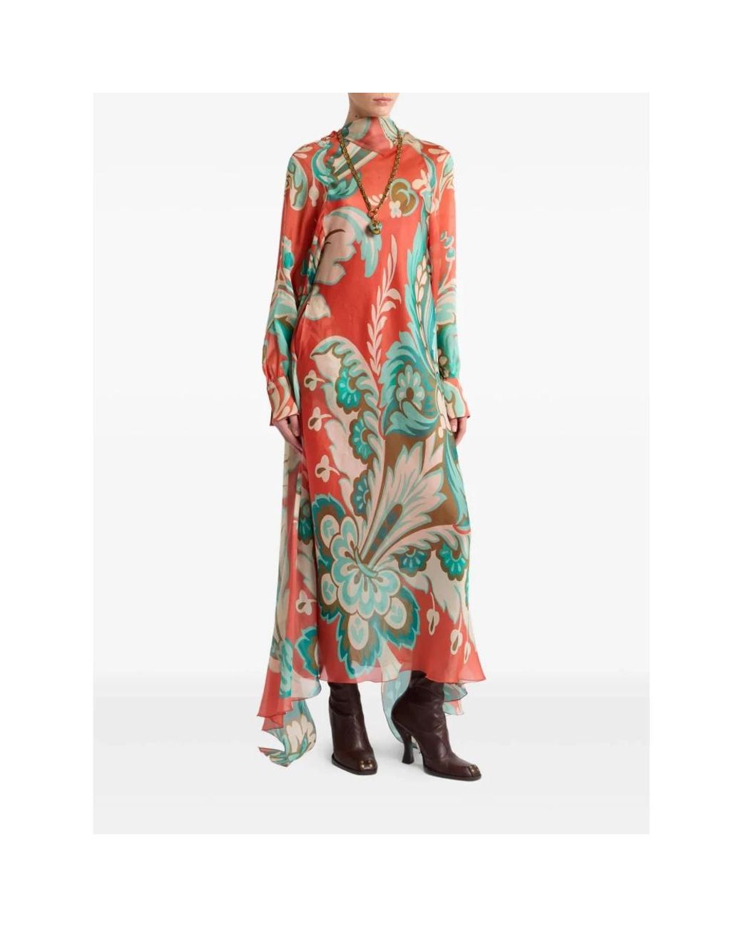 Maxi Dresses Etro de color Red