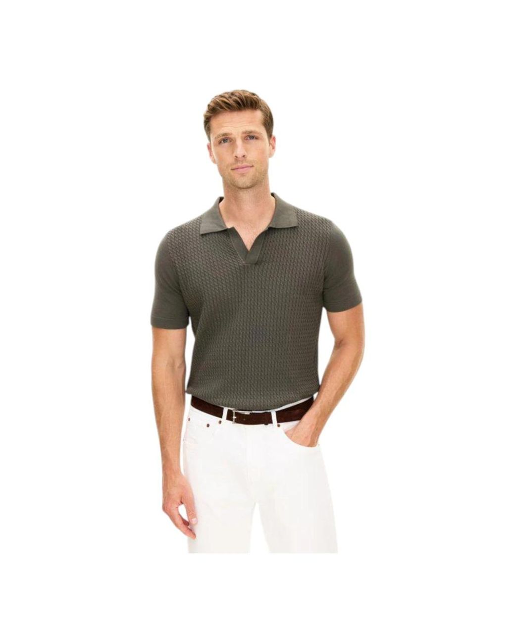 Oscar Jacobson Green Polo Shirts for men
