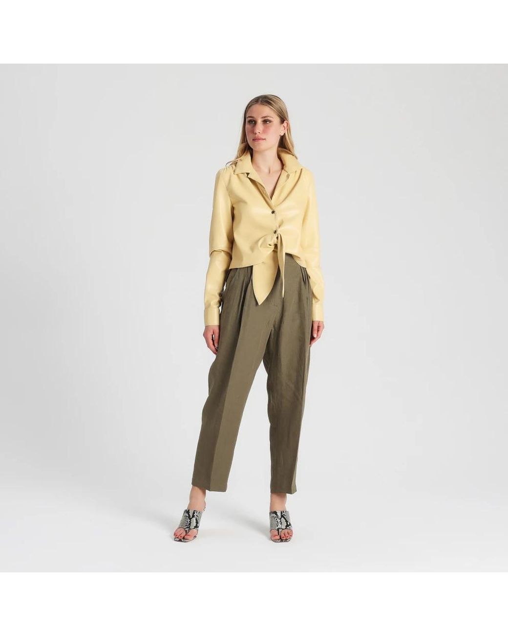 Erika Cavallini Semi Couture Metallic Shirts