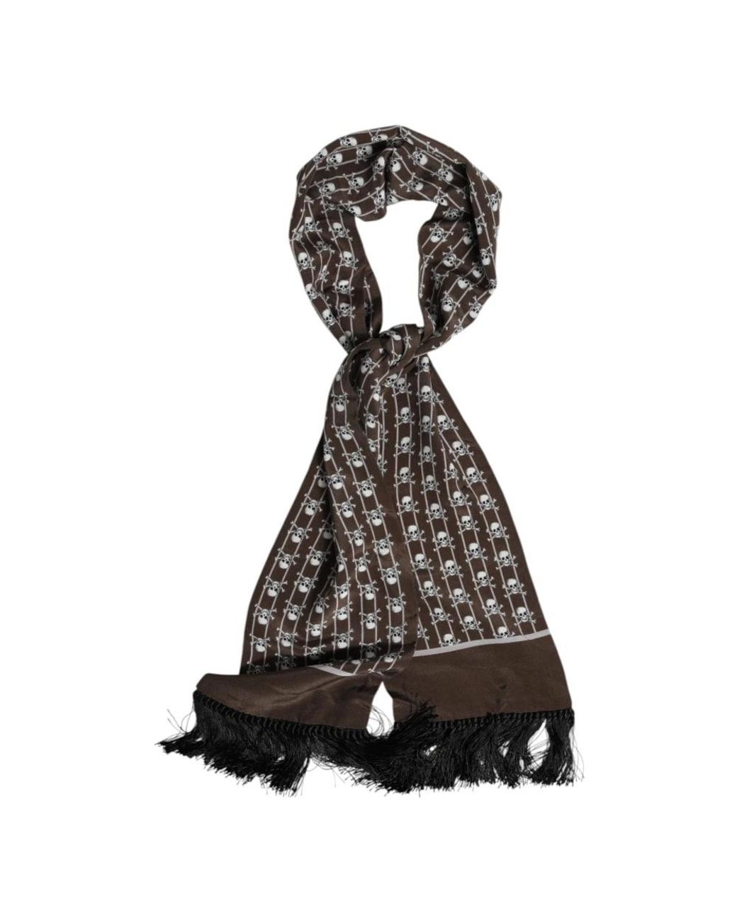Dolce & Gabbana Black Silk Scarves
