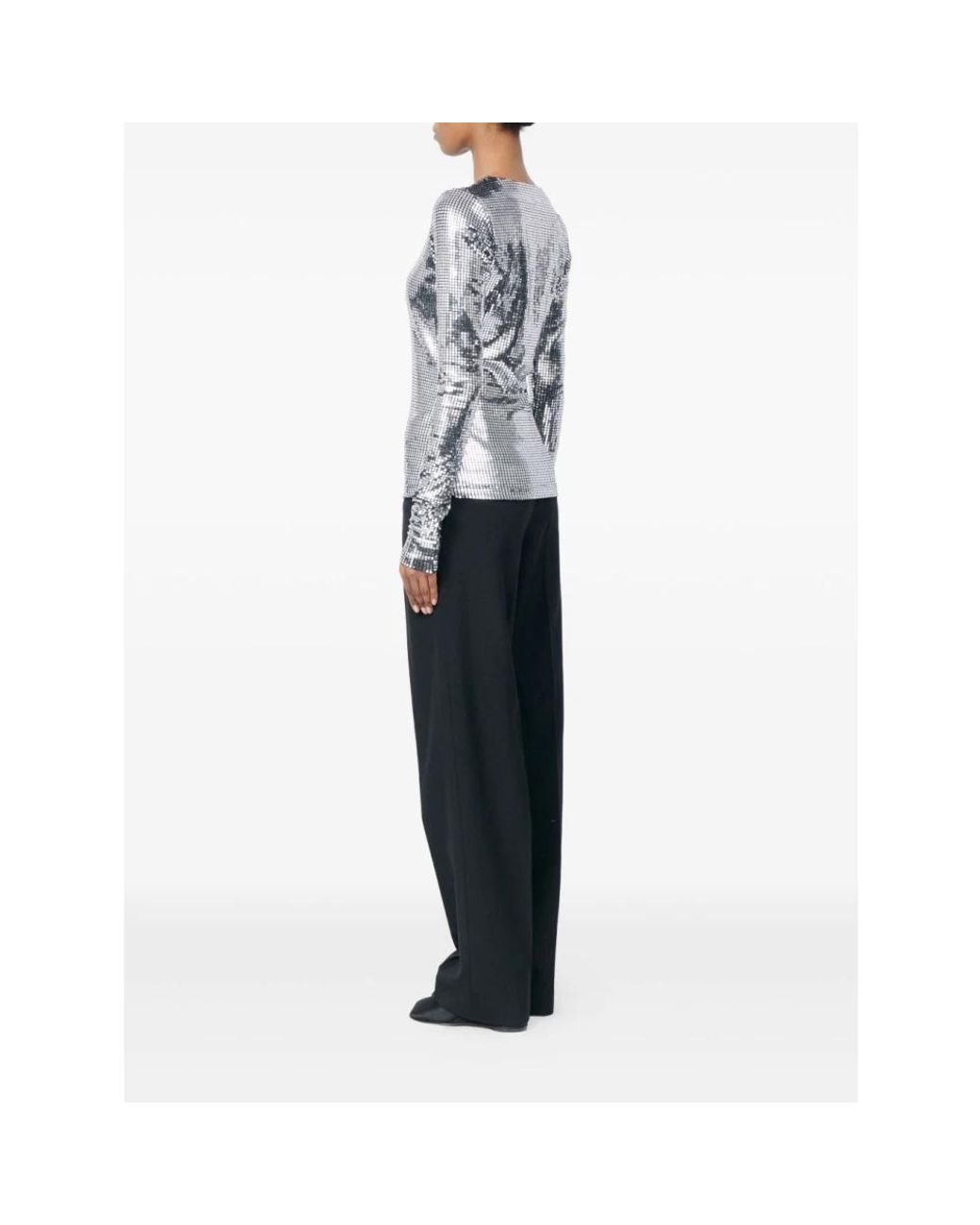 MM6 by Maison Margiela Gray Long Sleeve T-Shirts