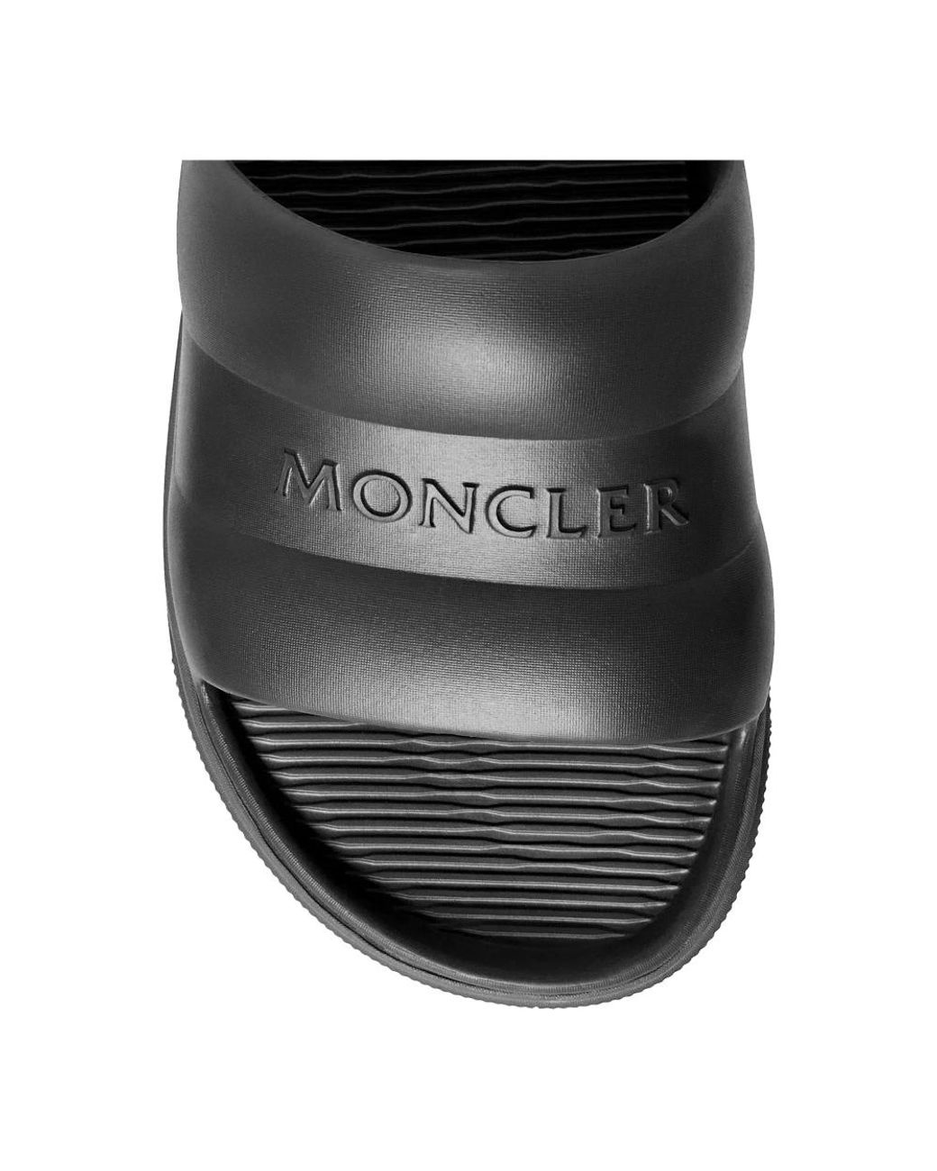 Sliders Moncler en coloris Black