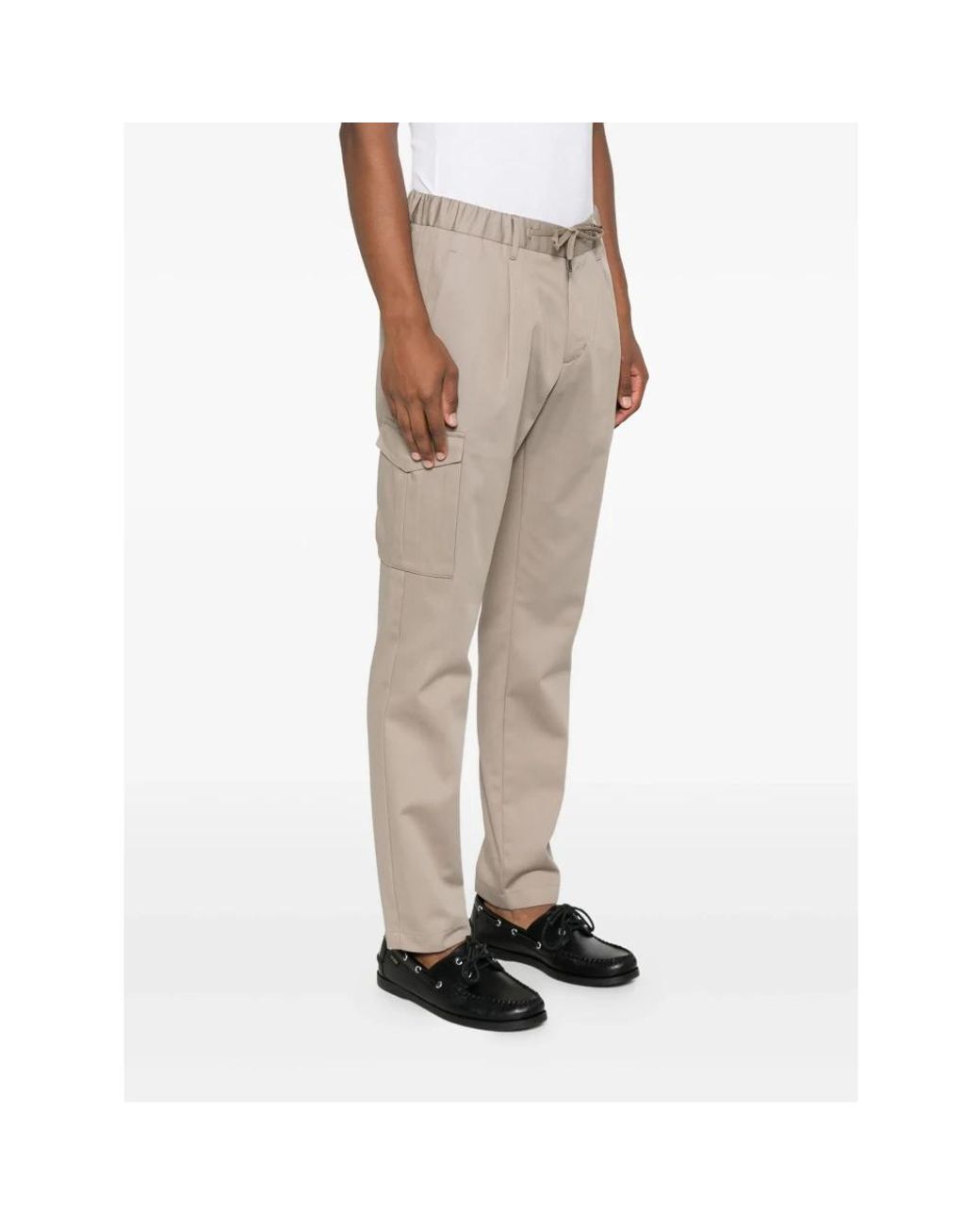 Herno Natural Straight Trousers for men