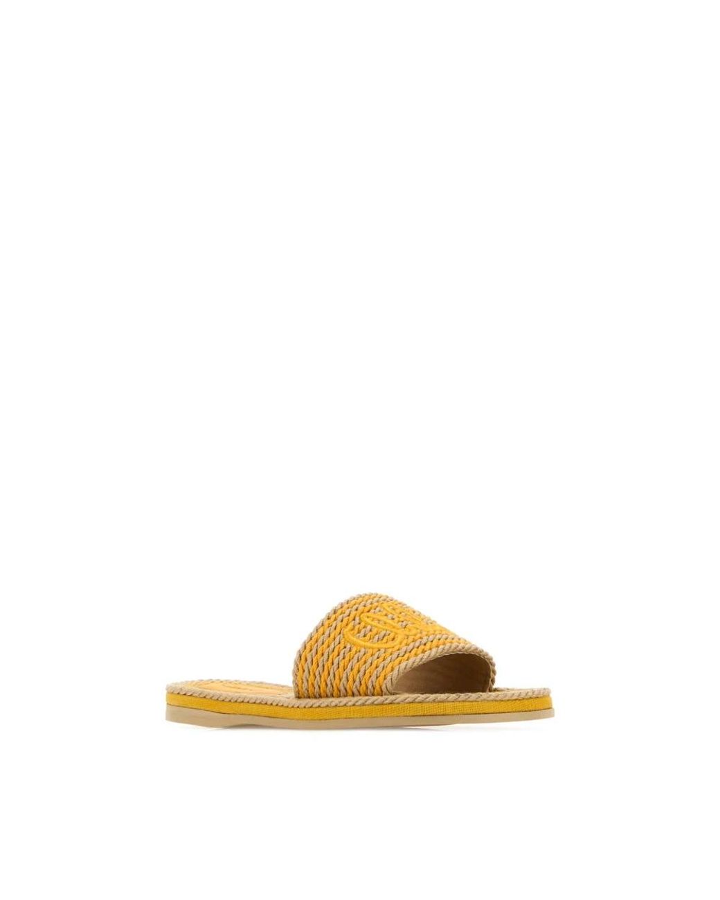 Chloé Yellow Sliders