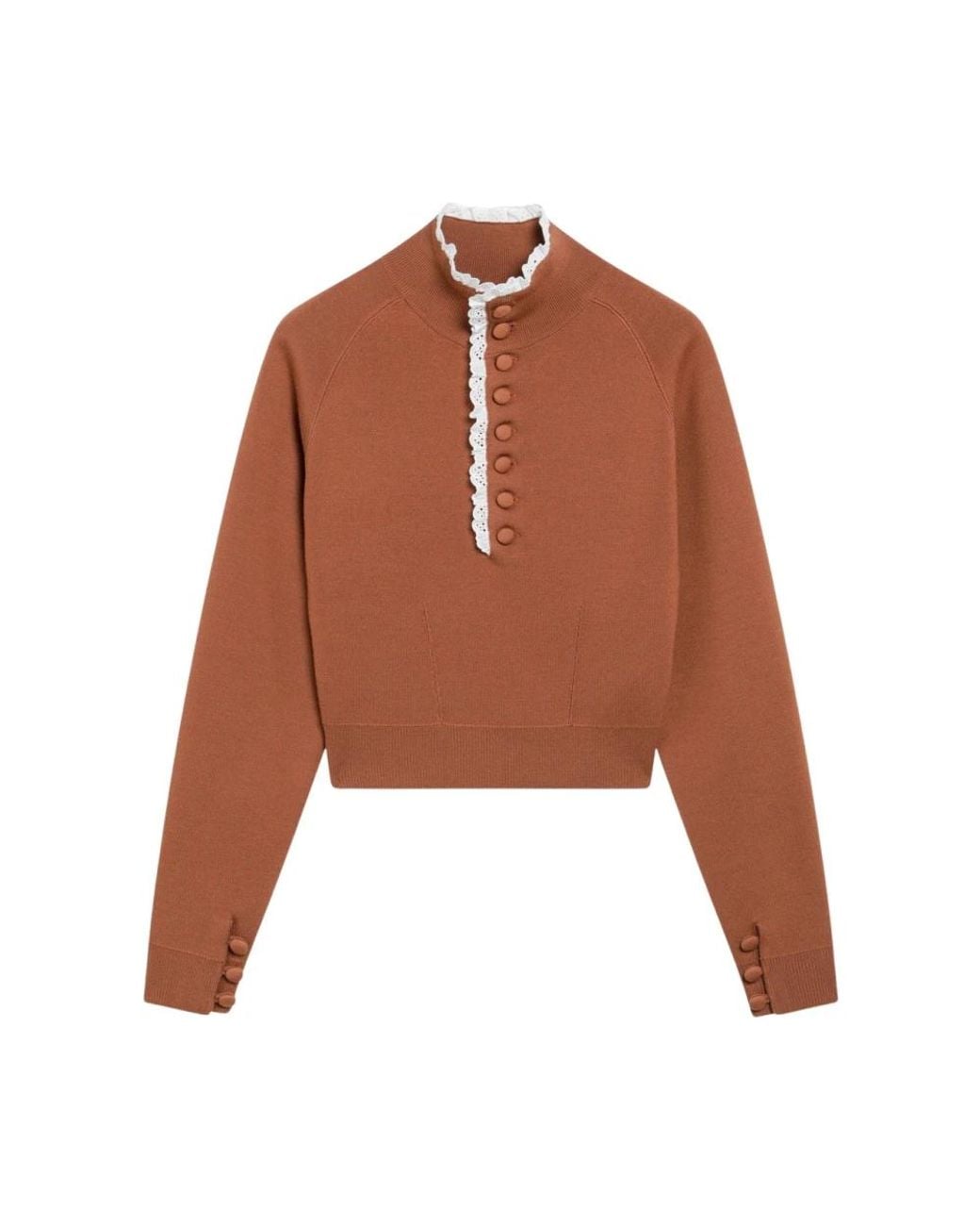 Chloé Brown Turtlenecks
