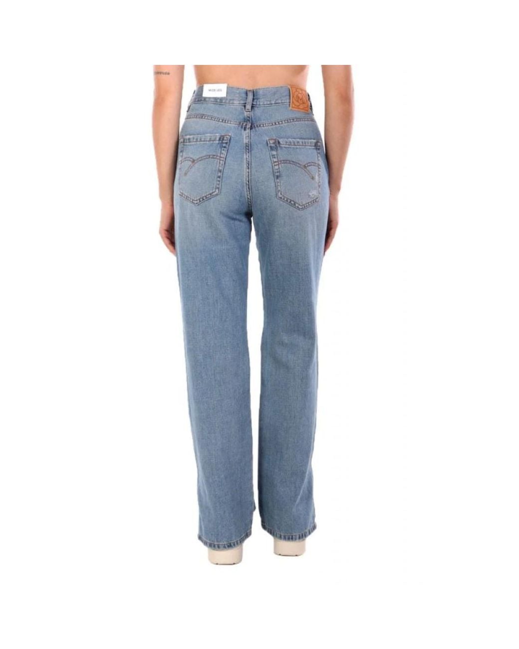 Marella Blue Straight Fit Jeans