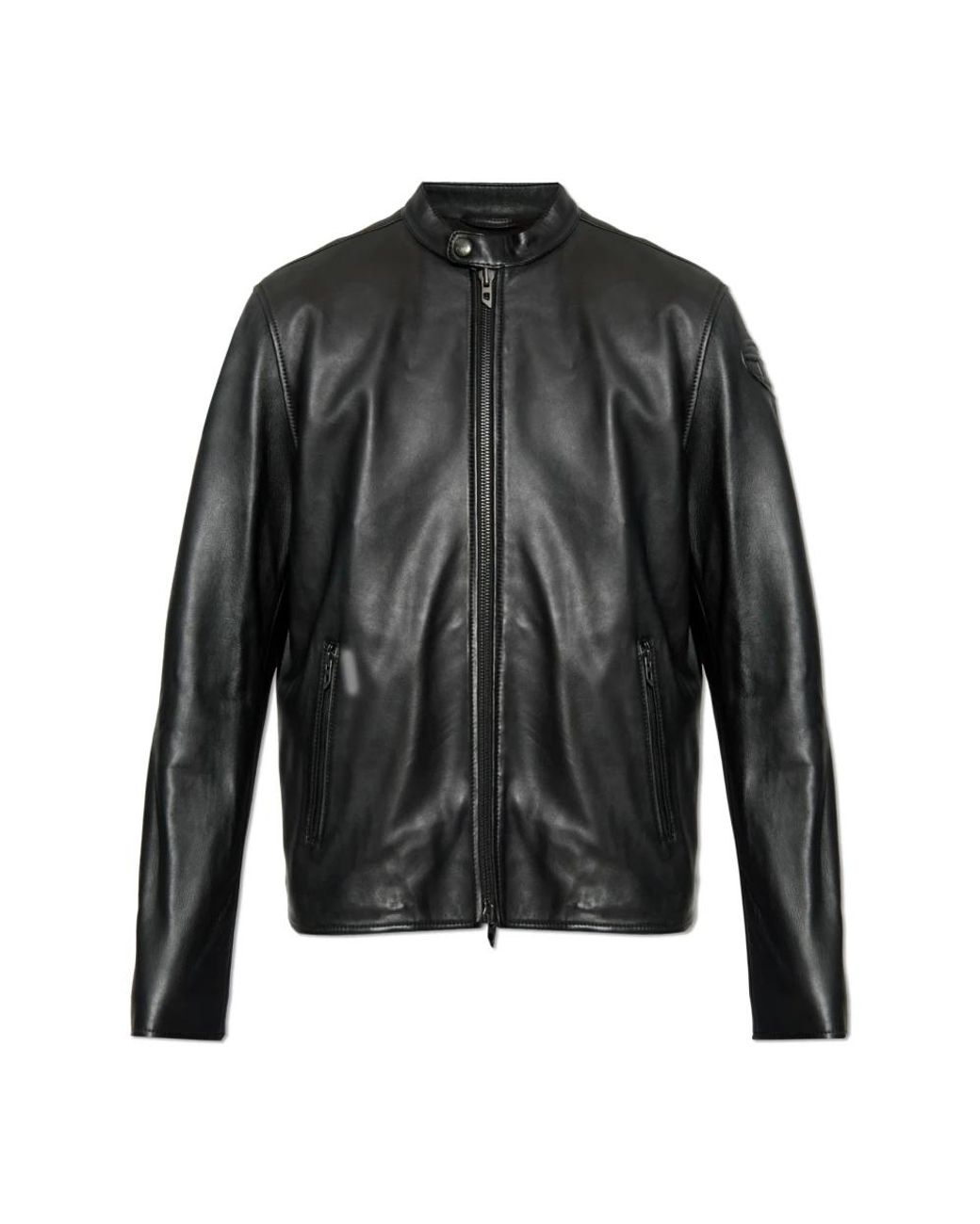 DIESEL Jassen ,Zwart ,Leer X Tom Of Finland Foundation Jas in het Black voor heren