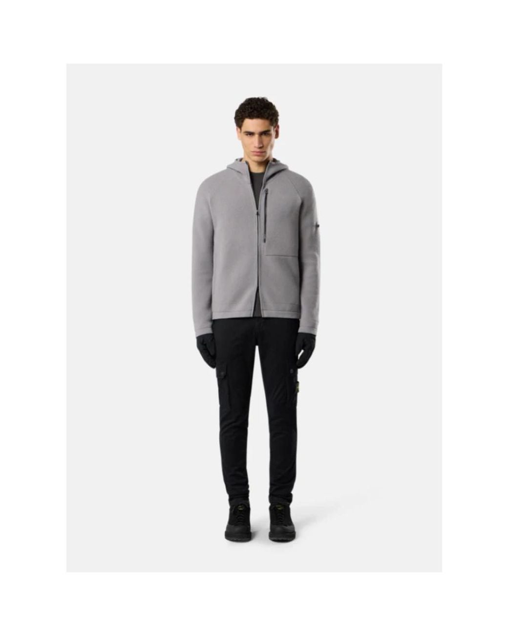 Stone Island Black Slim-Fit Trousers for men