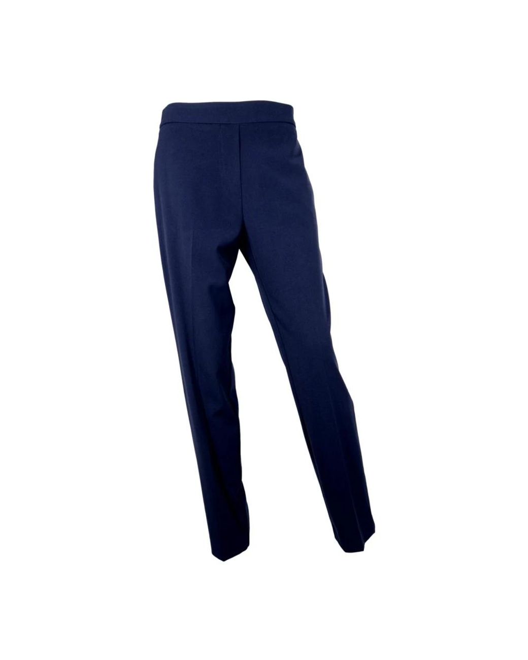 Kaos Broeken ,Blauw ,Polyester Rechte Pijp Elastische Taille Broek Blauwe Nacht in het Blue