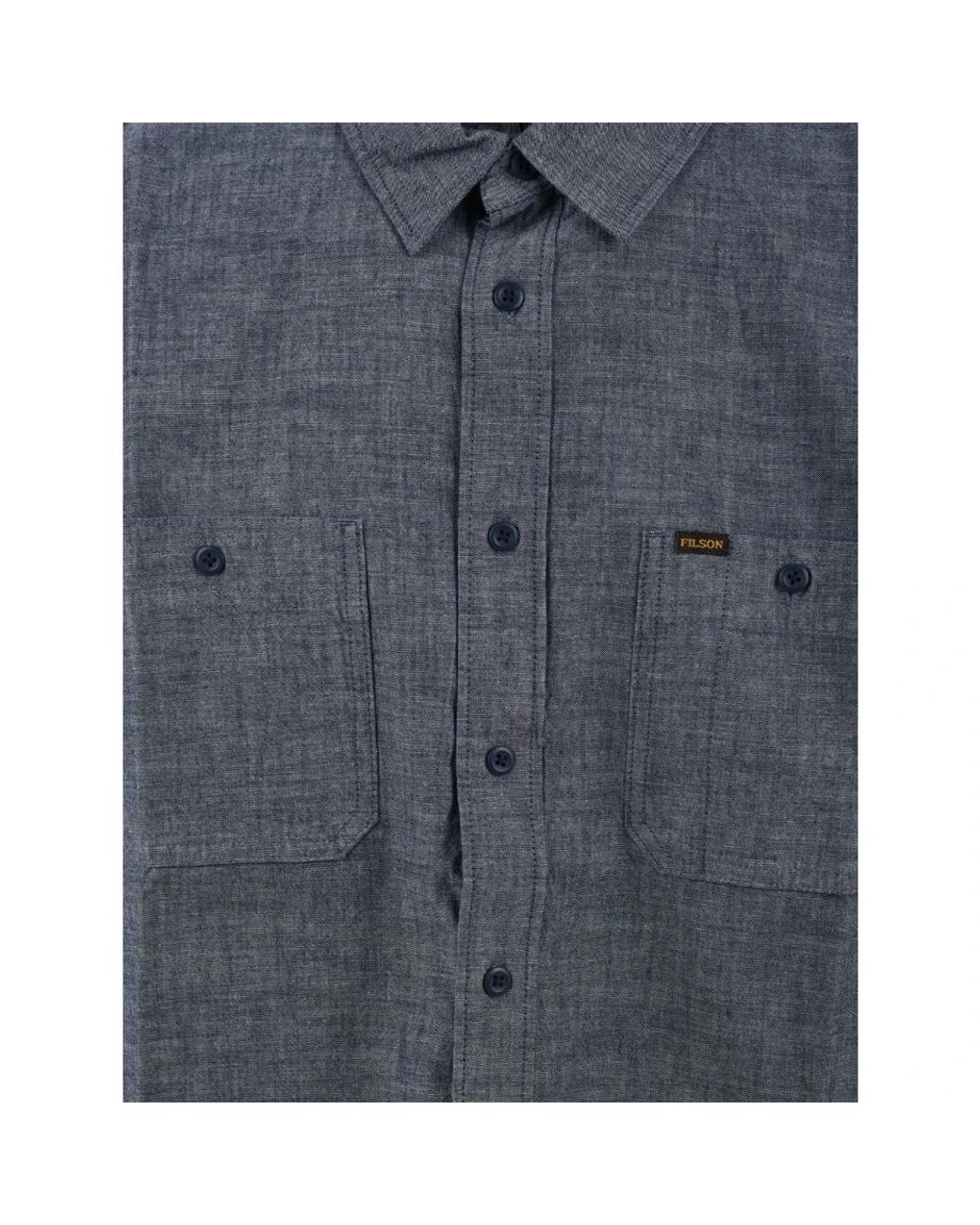 Filson Blue Short Sleeve Shirts for men
