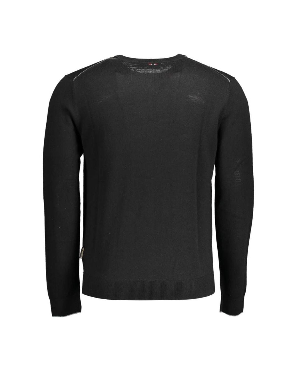 Napapijri Black Round-Neck Knitwear for men