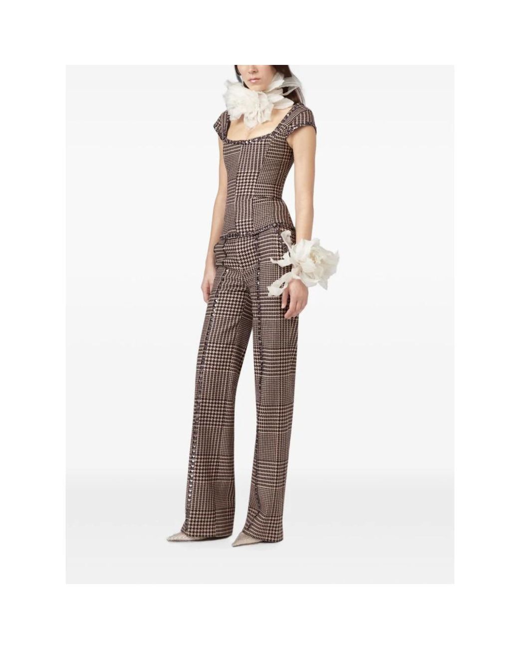 GIUSEPPE DI MORABITO Brown Straight Trousers